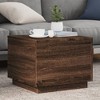 vidaXL Coffee Table Brown Oak Engineered wood 19.7x19.7x15.7 in - 3 of 4