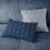 Sapphtopaz Comforter Set Bedding Comforter Sets Seersucker Modern Splicing Design Texture Printing Pattern Quilt Set 7 Piece - 3 of 4