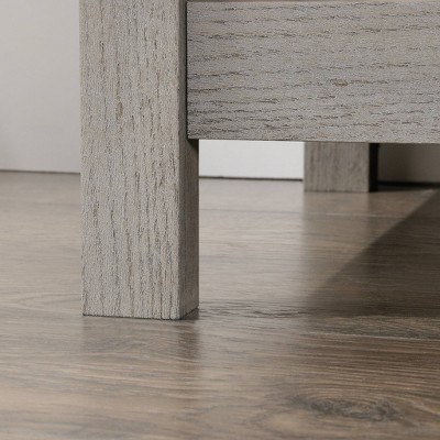 Mystic Oak Vintage-Inspired Nightstand with Storage Drawer