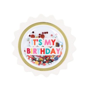 Packed Party It’s My Birthday Confetti-Filled Pin - 1 of 3