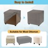 Unique Bargains Polyester Rectangular Stretchy Elastic Stool Cover - 4 of 4