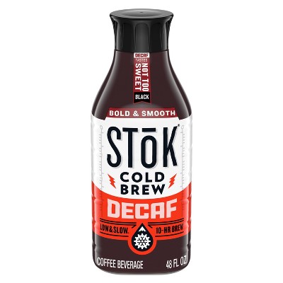 SToK Decaf Not Too Sweet Cold Brew Coffee - 48 fl oz