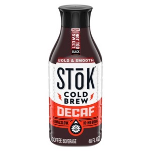 SToK Decaf Not Too Sweet Cold Brew Coffee - 48 fl oz - 1 of 4