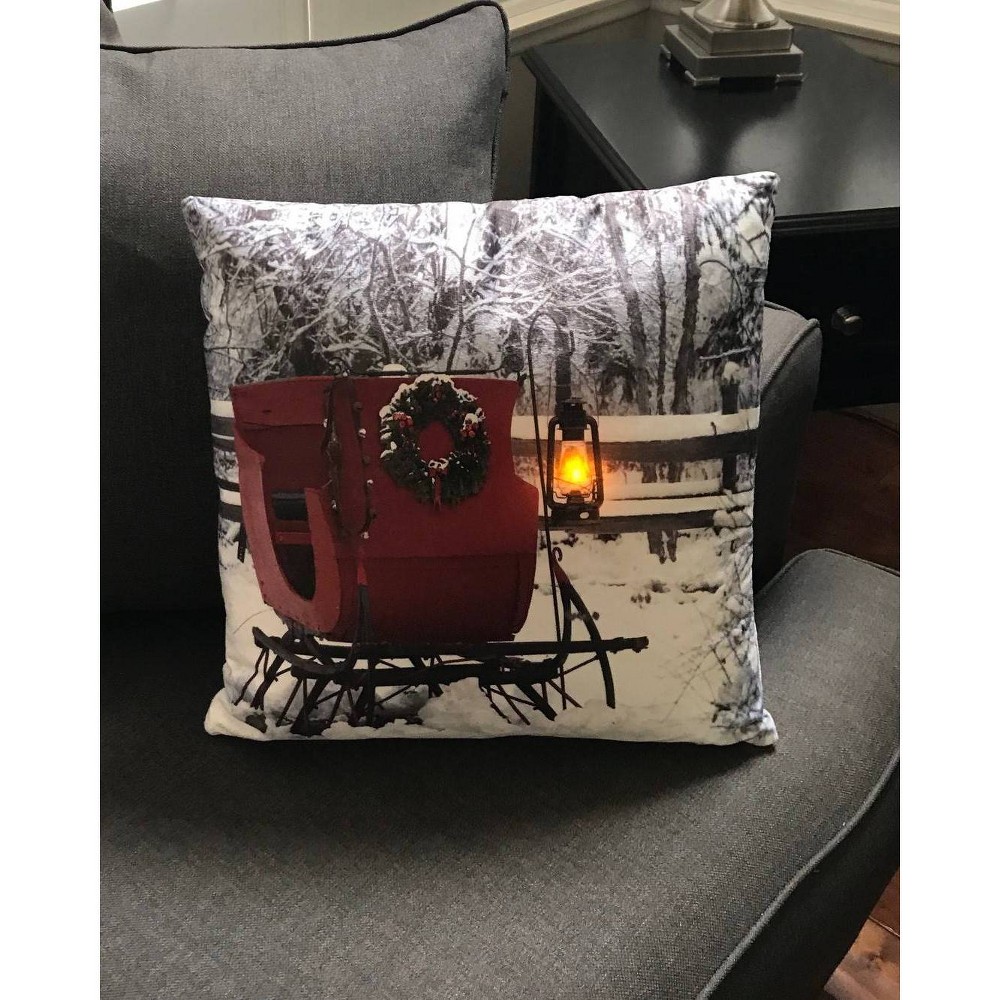 Photos - Pillow 16" LED  Sleigh - Ultimate Innovations