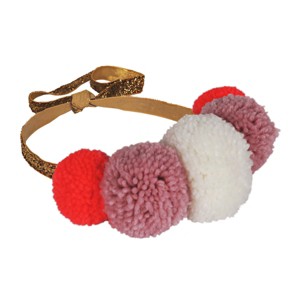 Meri Meri Pink Pompom Crown (Pack of 1) - 1 of 4