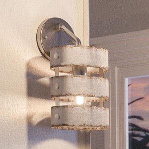 Urban Ambiance Luxury Modern Farmhouse Bath / Wall Light,  12"H x 6"W,  Galvanized Steel Finish, UHP2481 - 1 of 4