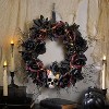 Light-Up Dead Roses & Skull Halloween Wreath – 23 1/2" - 3 of 3