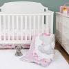 Sammy & Lou Elephant Garden Baby Nursery Crib Bedding Set - 4pc - 2 of 4