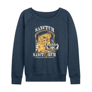 Women's - Marvel - Dr. Strange Sanctum Sanctorum Lightweight French Terry Wide Neck Long Sleeve Shirt - 1 of 4