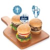 Big Dot of Happiness Baptism Blue Elegant Cross - Dessert Cupcake Toppers - Boy Religious Party Clear Treat Picks - Set of 24 - 3 of 4