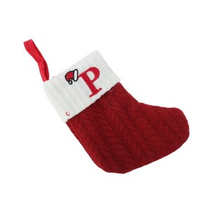 Unique Bargains Christmas Stockings Knitted Fabric Red 7.87"x5.91" 1 Pc - 1 of 4