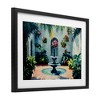 Stupell Industries Floral Fountain Courtyard Framed Print Under Glass Art - 2 of 4