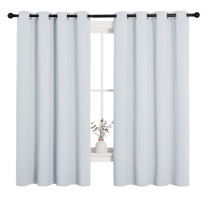 NICETOWN Grommet Top Blackout Curtains, Thermal Insulated Noise Reducing Window Drapes (Set of 2) - 1 of 4
