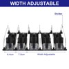 Unique Bargains Refrigerator Self-Pushing Width-Adjustable Beverage Drink Organizer Black - 4 of 4