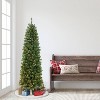 6.5ft Puleo Pre-Lit Slim Northern Fir Artificial Christmas Tree Clear Lights: Hinged Branches, 250 Incandescent Bulbs - 2 of 3