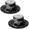 Waterproof Marine Speakers for Outdoor Use with Dual Cone Design, 120W Power, Black, 2-Pack - 2 of 3