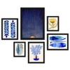 Americanflat Modern Botanical (Set Of 6) Framed Prints Gallery Wall Art Set 6 Piece Black Framed Prints Gallery Wall Set 3 By Modern Tropical - 2 of 4