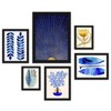 Americanflat Modern Botanical (Set Of 6) Framed Prints Gallery Wall Art Set 6 Piece Black Framed Prints Gallery Wall Set 3 By Modern Tropical - image 2 of 4