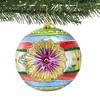 Huras Family 4.25 In Merry And Bright Vintage Dream Christmas Reflector Ball Tree Ornaments - 3 of 3