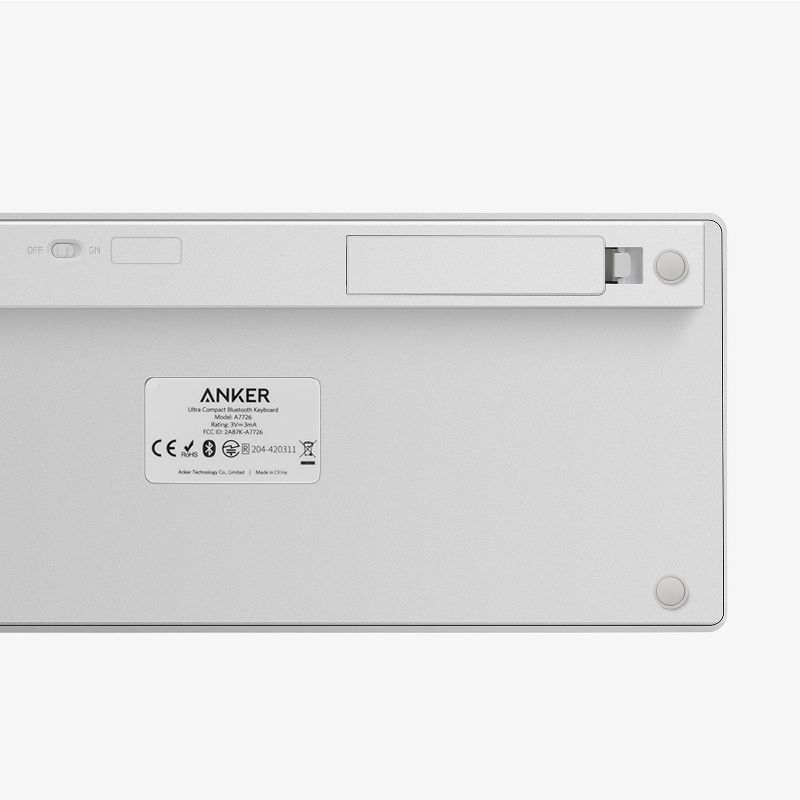 Anker Bluetooth Ultra-Slim Keyboard - White, 2 of 5