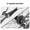 26-Inch Mountain Bike with Front Suspension, Disc Brakes, 21-Speed Gear System, 85% Pre-assembled for Mountain, Sand, and Snow Riding - 4 of 4