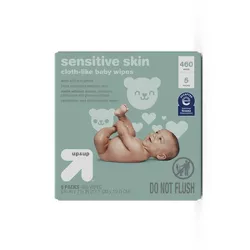 Sensitive Skin Baby Wipes - 5pk/460ct Total - up & up™
