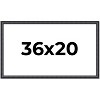 PosterPalooza | Linear Black Picture Frame - UV Acrylic, Backing Board, Hanging Hardware Included - 2 of 4