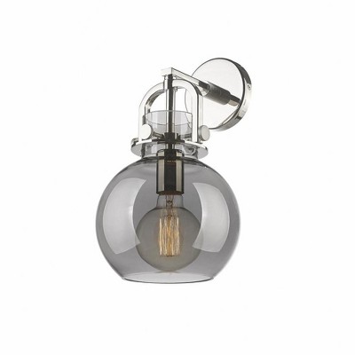 Newton Sphere - 1 Light Wall Sconce-14 Inches Tall and 8 Inches Wide