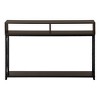 Sapphtopaz Modern Console Table with 3 Open Shelves Narrow Entryway Table with X Design Metal Legs Accent TV Stands for Living Room,Entryway - 4 of 4