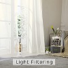 KWPZQEB Sheer Curtains - Linen Sheer Curtains Window Sheer Drapes/Draperies for Bedroom, Living Room (1 Panels, 50x63/84/95 Inches) - 3 of 4