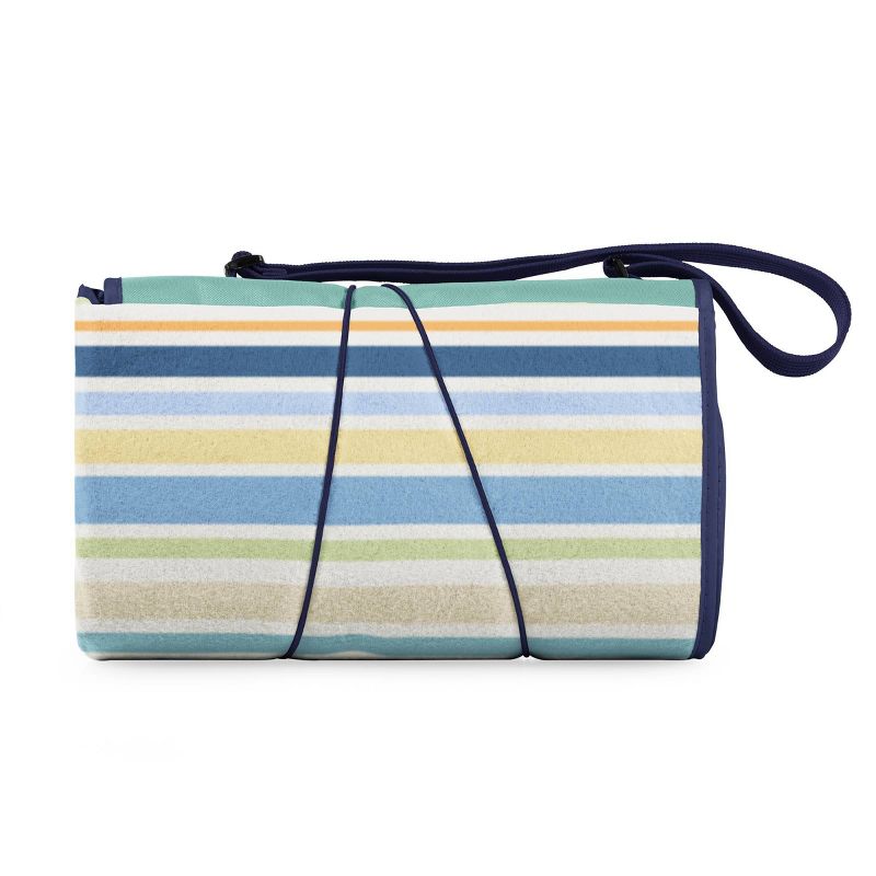 Picnic Time Disney: Mary Poppins Blanket Tote Outdoor Picnic Blanket - St. Tropez Stripes, 5 of 7