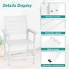 Arceso 18'' HDPS Outdoor Dining Chair, Patio Chair with Armrest for Backyard - 4 of 4