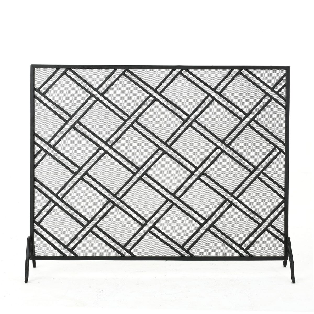 Christopher Knight Home Josette Modern Single Panel Iron Fireplace Screen - thumbnail 5