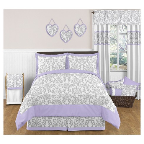 Lavender Gray Elizabeth Comforter Set Full Queen Sweet Jojo