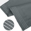 PiccoCasa Breathable Soft Embroidery Zipper Brushed Pillowcases 2 Pcs - 2 of 4