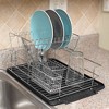 Home Basics Deluxe 2 Tier Dish Rack, Black - 3 of 3