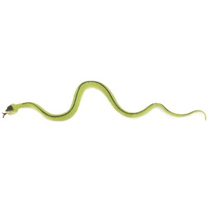 Collectible Wildlife Gifts | Snake, Green racer snake, Rubber Reptile, Educational, Realistic Hand Painted, Model,   Gift, Toy,     10"  F3599 B363 - 1 of 4
