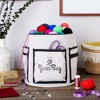 Juvale Grey Yarn Bag with Dividers for Portable Knitting Kit, Crochet Bag for Accessories and Supplies Storage (11.8 x 9.8 In) - 2 of 4