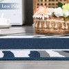Washable Area Rug Large Modern Bordered Carpet Soft Low Pile Non Slip Stain Resistant Indoor Accent Rug for Living Room Bedroom - 3 of 4