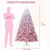 Jojoka Pre-lit Artificial Christmas Tree with 100-800 Warm White Lights, Xmas Tree with 300-1918 Branch Tips and Metal Stand, Xmas Decoration - 2 of 4