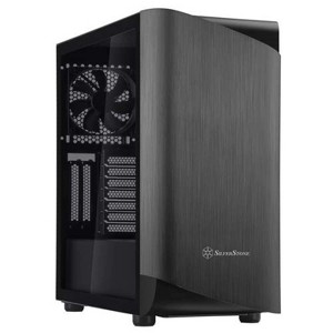 SilverStone Technology SETA A1 Titanium on Black Premium ATX/Micro-ATX Case with Temperd Glass - SEA1TB-G - 1 of 4