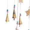 32" Metal Eclectic Moon and Sun Windchime Gold/Blue/Pink - Olivia & May: Hanging Garden Decor, No Choking Hazard - 4 of 4