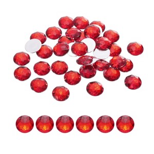 Unique Bargains Acrylic Flat Back Round DIY Decor Jewelry Rhinestone 100 Pcs - 1 of 4