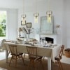 CityFurn 1-Light Cylinder Glass Pendant for Kitchen Island - 3 of 4