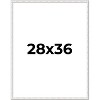 PosterPalooza | Textured White Picture Frame - UV Acrylic, Foam Board Backing, Hanging Hardware - 2 of 4