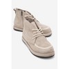 Martas - Beige Suede Leather Zip Boot (Women) beige suede 6 Forever & Always Shoes US - 2 of 4