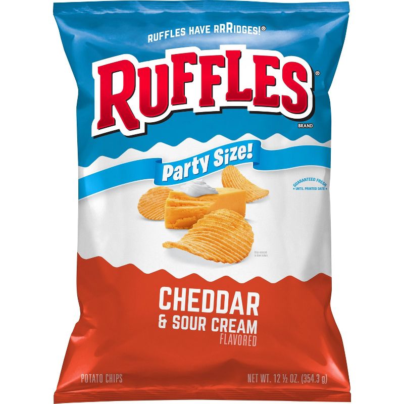 Ruffles Cheddar And Sour Cream Chips - 12.5oz, 1 of 4