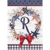 Briarwood Lane Everyday Garden Flag 12x18 For Outdoor American Wreath Monogram R Garden Flag Flags For Outside - 3 of 4