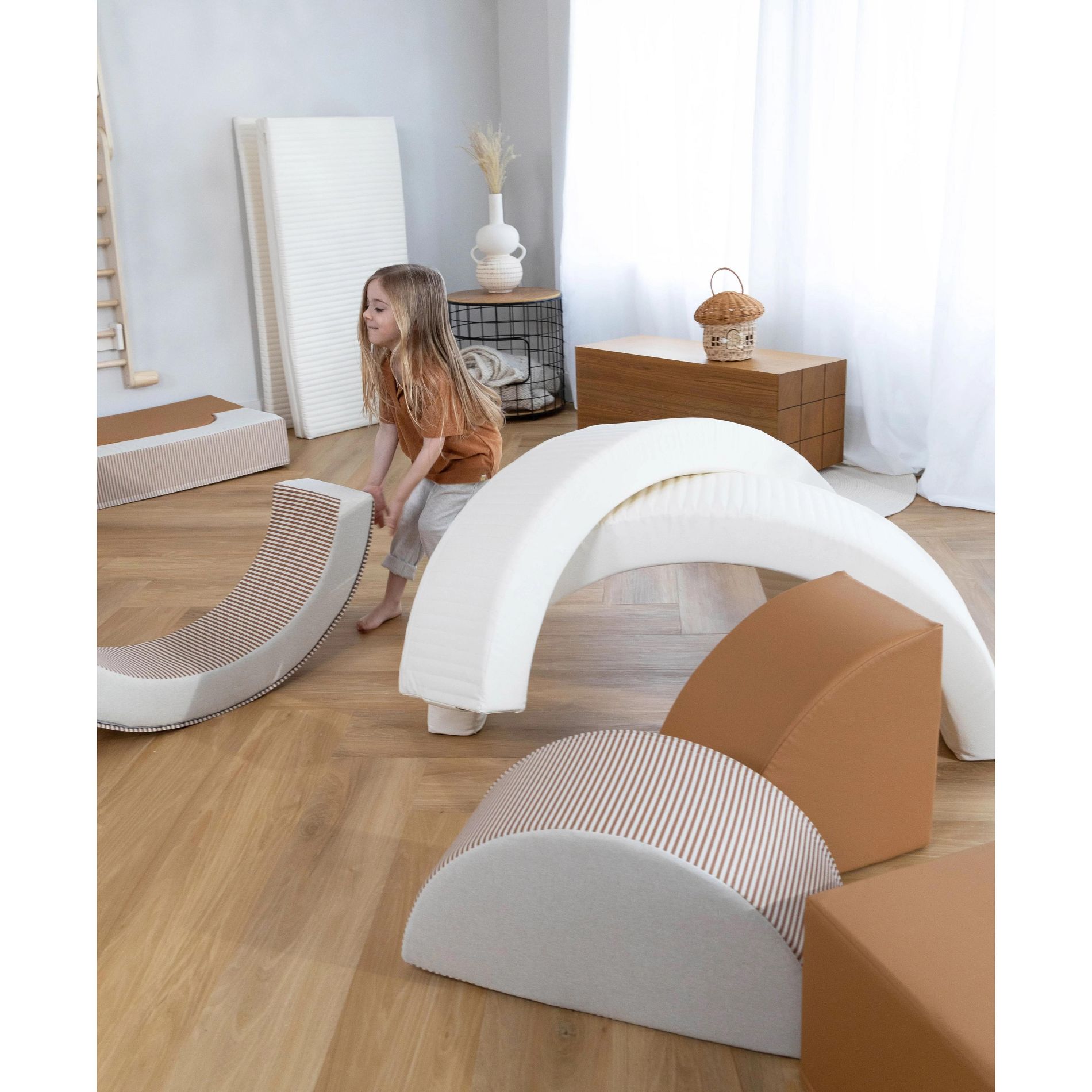 Coco Village - Soft Play Blocks Set and Ball Pit - Shades of Day (6pcs)