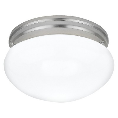 5.75" Webster Two Light Ceiling Flush Mount Brushed Nickel - Sea Gull Lighting